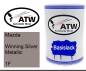 Preview: Mazda, Winning Silver Metallic, 1F: 500ml Lackdose, von ATW Autoteile West.